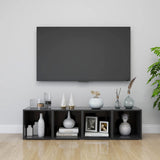 NNEVL TV Cabinet Grey 37x35x37 cm Chipboard