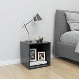 NNEVL TV Cabinet Grey 37x35x37 cm Chipboard