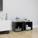 NNEVL TV Cabinets 2 pcs Grey 37x35x37 cm Chipboard