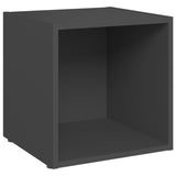 NNEVL TV Cabinets 4 pcs Grey 37x35x37 cm Chipboard