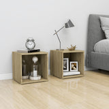 NNEVL TV Cabinet Sonoma Oak 37x35x37 cm Chipboard