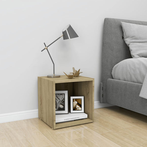 NNEVL TV Cabinet Sonoma Oak 37x35x37 cm Chipboard