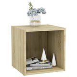 NNEVL TV Cabinets 2 pcs Sonoma Oak 37x35x37 cm Chipboard