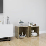 NNEVL TV Cabinets 2 pcs Sonoma Oak 37x35x37 cm Chipboard