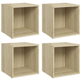 NNEVL TV Cabinets 4 pcs Sonoma Oak 37x35x37 cm Chipboard