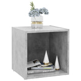 NNEVL TV Cabinet Concrete Grey 37x35x37 cm Chipboard