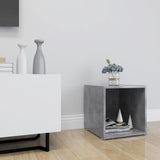 NNEVL TV Cabinet Concrete Grey 37x35x37 cm Chipboard