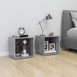 NNEVL TV Cabinet Concrete Grey 37x35x37 cm Chipboard