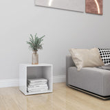 NNEVL TV Cabinet High Gloss White 37x35x37 cm Chipboard