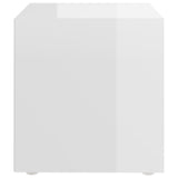 NNEVL TV Cabinet High Gloss White 37x35x37 cm Chipboard