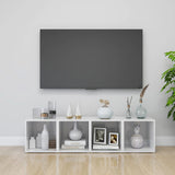 NNEVL TV Cabinets 2 pcs High Gloss White 37x35x37 cm Chipboard