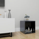 NNEVL TV Cabinet High Gloss Black 37x35x37 cm Chipboard