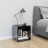 NNEVL TV Cabinet High Gloss Black 37x35x37 cm Chipboard