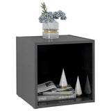 NNEVL TV Cabinets 4 pcs High Gloss Grey 37x35x37 cm Chipboard