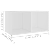 NNEVL TV Cabinet White 72x35x36.5 cm Chipboard