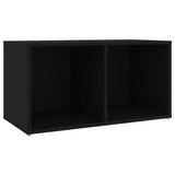 NNEVL TV Cabinet Black 72x35x36.5 cm Chipboard