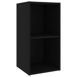 NNEVL TV Cabinet Black 72x35x36.5 cm Chipboard