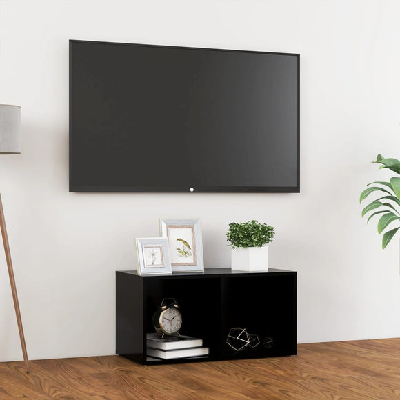 NNEVL TV Cabinet Black 72x35x36.5 cm Chipboard