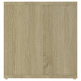 NNEVL TV Cabinet White and Sonoma Oak 72x35x36.5 cm Chipboard