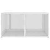NNEVL TV Cabinet High Gloss White 72x35x36.5 cm Chipboard