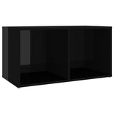 NNEVL TV Cabinet High Gloss Black 72x35x36.5 cm Chipboard