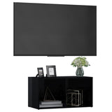 NNEVL TV Cabinet High Gloss Black 72x35x36.5 cm Chipboard