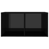 NNEVL TV Cabinet High Gloss Black 72x35x36.5 cm Chipboard