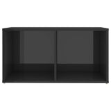 NNEVL TV Cabinet High Gloss Grey 72x35x36.5 cm Chipboard
