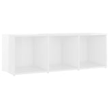 NNEVL TV Cabinet High Gloss White 107x35x37 cm Chipboard