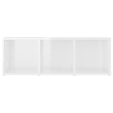 NNEVL TV Cabinet High Gloss White 107x35x37 cm Chipboard