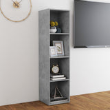 NNEVL TV Cabinet Concrete Grey 142.5x35x36.5 cm Chipboard