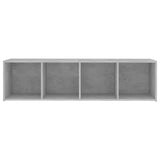 NNEVL TV Cabinet Concrete Grey 142.5x35x36.5 cm Chipboard
