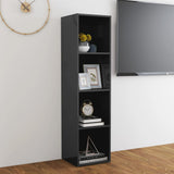 NNEVL TV Cabinet High Gloss Grey 142.5x35x36.5 cm Chipboard