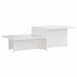 NNEVL Coffee Table White 111.5x50x33 cm Engineered Wood