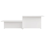 NNEVL Coffee Table White 111.5x50x33 cm Engineered Wood