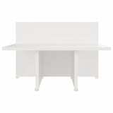 NNEVL Coffee Table White 111.5x50x33 cm Engineered Wood