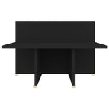 NNEVL Coffee Table Black 111.5x50x33 cm Engineered Wood