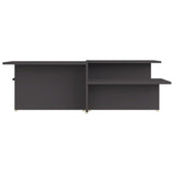 NNEVL Coffee Tables 2 pcs Grey 111.5x50x33 cm Engineered Wood