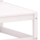 NNEVL Garden Corner Sofa White Solid Pinewood