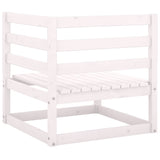 NNEVL Garden Corner Sofas 2 pcs White Solid Pinewood