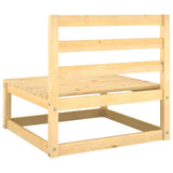 NNEVL Garden Middle Sofas 3 pcs Solid Pinewood