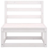 NNEVL 3 Piece Garden Lounge Set White Solid Pinewood