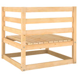 NNEVL 3 Piece Garden Lounge Set Solid Pinewood