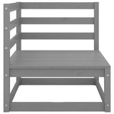 NNEVL Garden Corner Sofa with Anthracite Cushions Solid Pinewood