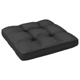 NNEVL Garden Corner Sofa with Anthracite Cushions Solid Pinewood