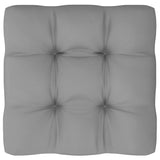 NNEVL Garden Middle Sofa with Grey Cushions Solid Pinewood