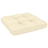 NNEVL Garden Middle Sofa with Cream Cushions Solid Pinewood
