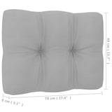 NNEVL Garden 2-Seater Sofa with Cushions Solid Pinewood