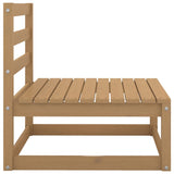 NNEVL Garden Middle Sofas with Cream Cushions 2 pcs Solid Pinewood