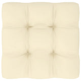NNEVL Garden Middle Sofas with Cream Cushions 2 pcs Solid Pinewood